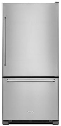 KitchenAid 22 Cu. Ft. Right Door Swing Bottom-Mount Refrigerator - Stainless Steel - Refrigerator in Stainless Steel