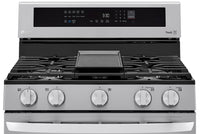 LG 5.8 Cu. Ft. Smart True Convection Gas Range with Air Fry - LRGL5825F - Gas Range in Stainless Steel