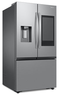 Samsung 36" 30 Cu. Ft. Full Depth French-Door with Family Hub Refrigerator - Stainless Steel - RF32C… | Réfrigérateur Samsung de 30 pi³ et de 36 po pleine profondeur à portes françaises avec portail Famil…