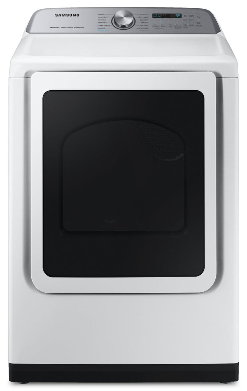 Samsung 7.4 Cu. Ft. Electric Dryer with Steam - White - DVE52DG5505WAC | Sécheuse électrique à la vapeur Samsung de 7,4 pi3 - blanche - DVE52DG5505WAC | DVE52DG5