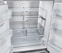 LG 36" 31 Cu. Ft. French-Door Standard-Depth MAX™ Refrigerator - Smudge Proof Stainless Steel - LRYX… | Réfrigérateur LG de 31 pi³ et de 36 po à portes françaises de profondeur standard MAXMC - acier inox…