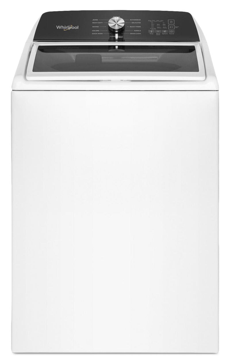 Whirlpool 5.3 Cu. Ft. Top-Load Impeller Washer with Built-In Faucet - White - WTW5020SW | Laveuse à turbine chargement par le haut Whirlpool de 5,3 pi3 avec robinet intégré - blanche - WTW5020SW | WTW5020W