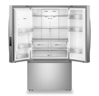 Whirlpool 36" 30 Cu. Ft. French-Door Refrigerator with Ice and Water - Stainless Steel - WRFF3536SZ | Réfrigérateur Whirlpool de 36 po et de 30 pi3 à portes françaises avec eau et glaçons - acier inoxydable - WRFF3536SZ | WRFF353Z