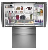 GE 36” 28.7 Cu. Ft. French-Door Refrigerator - Fingerprint Resistant Stainless Steel - PGE29BYTFS | Réfrigérateur GE de 28,7 pi3 et de 36 po à portes françaises - acier inoxydable résistant aux traces de doigts - PGE29BYTFS | PGE29BYS