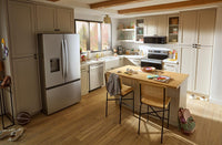 Whirlpool 36" 30 Cu. Ft. French-Door Refrigerator with Ice and Water - Stainless Steel - WRFF3536SZ | Réfrigérateur Whirlpool de 36 po et de 30 pi3 à portes françaises avec eau et glaçons - acier inoxydable - WRFF3536SZ | WRFF353Z