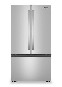 Whirlpool 36" 31 Cu. Ft. French-Door Refrigerator with Ice Maker - Stainless Steel - WRFF3136SZ | Réfrigérateur Whirlpool de 36 po et de 31 pi3 à portes françaises avec machine à glaçons - acier inoxydable - WRFF3136SZ | WRFF313Z