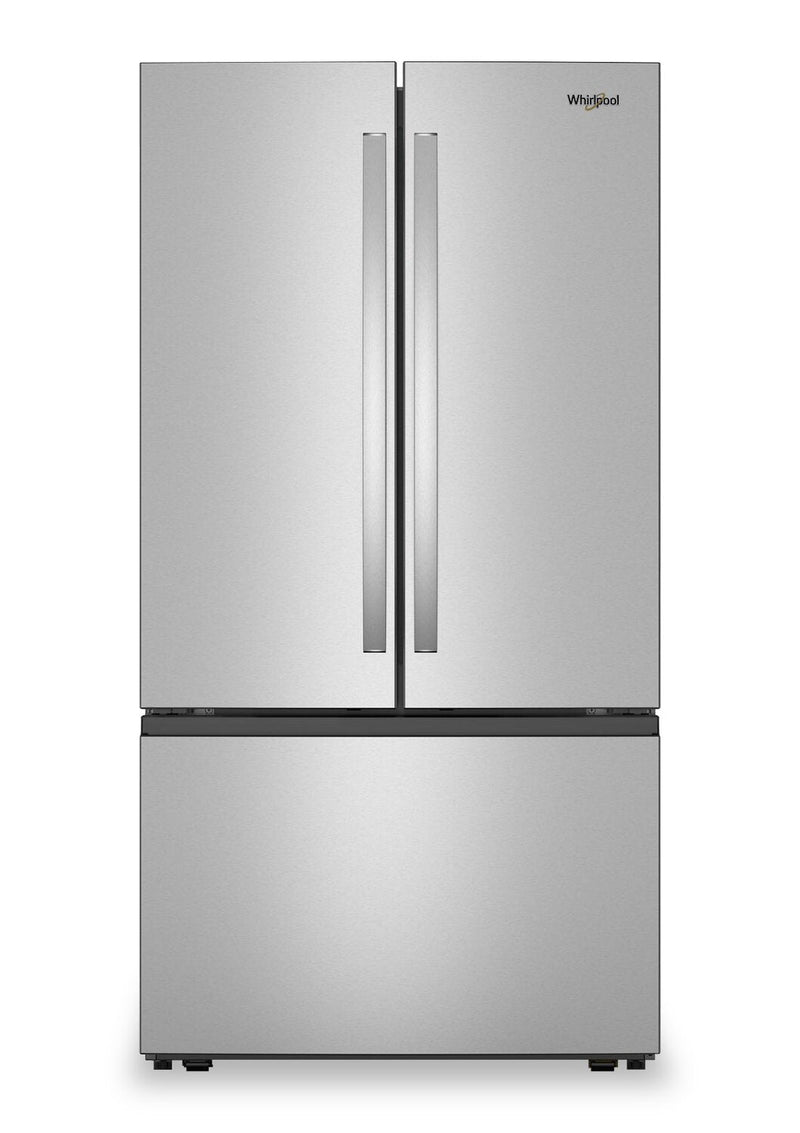 Whirlpool 36" 31 Cu. Ft. French-Door Refrigerator with Ice Maker - Stainless Steel - WRFF3136SZ | Réfrigérateur Whirlpool de 36 po et de 31 pi3 à portes françaises avec machine à glaçons - acier inoxydable - WRFF3136SZ | WRFF313Z
