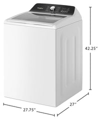Whirlpool 5.3 Cu. Ft. Top-Load Impeller Washer with Built-In Faucet - White - WTW5020SW | Laveuse à turbine chargement par le haut Whirlpool de 5,3 pi3 avec robinet intégré - blanche - WTW5020SW | WTW5020W