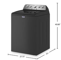 Maytag 5.5 Cu. Ft. Top-Load Washer with Power™ Impeller - Volcano Black - MVW5430PBK | Laveuse Maytag à chargement par le haut de 5,5 pi3 avec turbine PowerMC - noir volcan - MVW5430PBK | MVW5430B