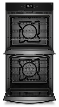 Whirlpool 30" 10 Cu. Ft. Electric Double Wall Oven with True Convection - Black Stainless Steel with… | Four mural double électrique Whirlpool de 10 pi³ et de 30 po avec convection véritable - acier inoxy…