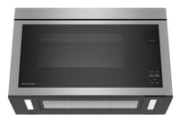 KitchenAid 1.1 Cu. Ft. Flush Over-the-Range Microwave with 900 Watts Cooking - PrintShield Stainless… | Four à micro-ondes à hotte intégrée KitchenAid de 1,1 pi³ à installation affleurée avec cuisson à 90…