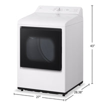 LG 7.3 Cu. Ft. Electric Dryer with AI Sensing and ThinQ® - Alpine White - DLE8200CW | Sécheuse électrique LG de 7,3 pi³ avec détection IA et ThinQMD - blanc alpin - DLE8200CW | DLE8200W