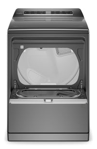 Whirlpool 7.4 Cu. Ft. Smart Front-Load Electric Dryer - YWED7120HC - Dryer in Chrome Shadow 