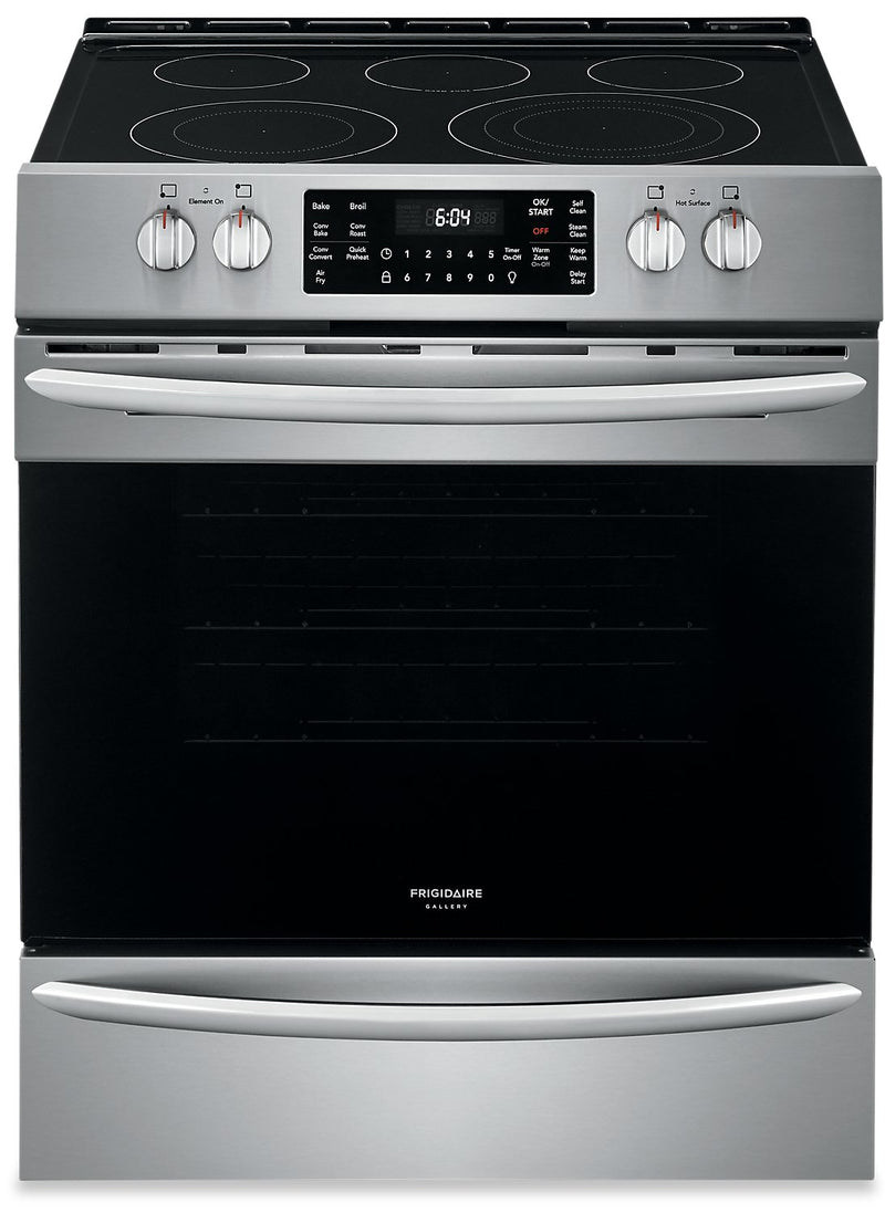 Frigidaire Gallery 5.4 Cu. Ft. Air Fry Convection Range - CGEH3047VF|Cuisinière électrique Frigidaire Gallery de 5,4 pi3 à convection, à commandes frontales - CGEH3047VF|CGEH304F