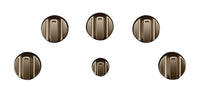 Café 5-Piece Electric Cooktop Brushed Bronze Knobs - CXCE1HKPMBZ|Boutons bronze brossé pour surface de cuisson électrique 5 pièces Café - CXCE1HKPMBZ|CXCE1HBZ