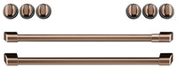 Café Electric Range Brushed Copper Knobs and Handles Set - CXFCEHKPMCU|Ensemble de poignées et de boutons cuivre brossé pour cuisinière électrique Café – CXFCEHKPMCU|CXFCEHCU