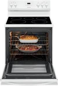 Frigidaire 30" 5.3 Cu. Ft. Electric Range - FCRE305CAW|Cuisinière électrique Frigidaire de 30 po et à capacité de 5,3 pi3 - FCRE305CAW|FCRE305W