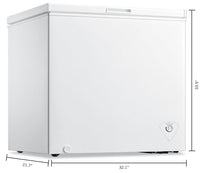 Midea 7 Cu. Ft. Chest Freezer – MC700SWAR0RC1|Congélateur coffre Midea de 7 pi3 - MC700SWAR0RC1|MC700SWA