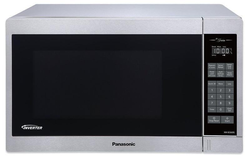 Panasonic 1.3 Cu. Ft. 1,200 W Genius® Inverter® Countertop Microwave - NNSC669S|Four à micro-ondes de comptoir Panasonic GeniusMD de 1,3 pi3 avec une puissance de 1200 W - NNSC669S|NNSC669S