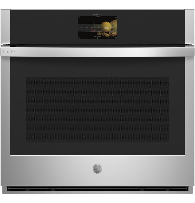 GE Profile 30" 5.0 Cu. Ft. Smart Convection Single Wall Oven with Air Fry - PTS7000SNSS | Four mural simple intelligent 30 po GE Profile 5,0 pi3 convection, friteuse à air chaud - PTS7000SNSS | PTS7000S