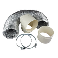 Dundas Jafine ProFlex™ Dryer-to-Duct Connector Kit and 4" Metal Worm Gear Clamps Package|Trousse de connexion Dundas Jafine de la sécheuse au conduit et colliers de serrage|DRYVENT2