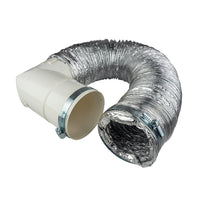 Dundas Jafine ProFlex™ Dryer-to-Duct Connector Kit and 4" Metal Worm Gear Clamps Package|Trousse de connexion Dundas Jafine de la sécheuse au conduit et colliers de serrage|DRYVENT2