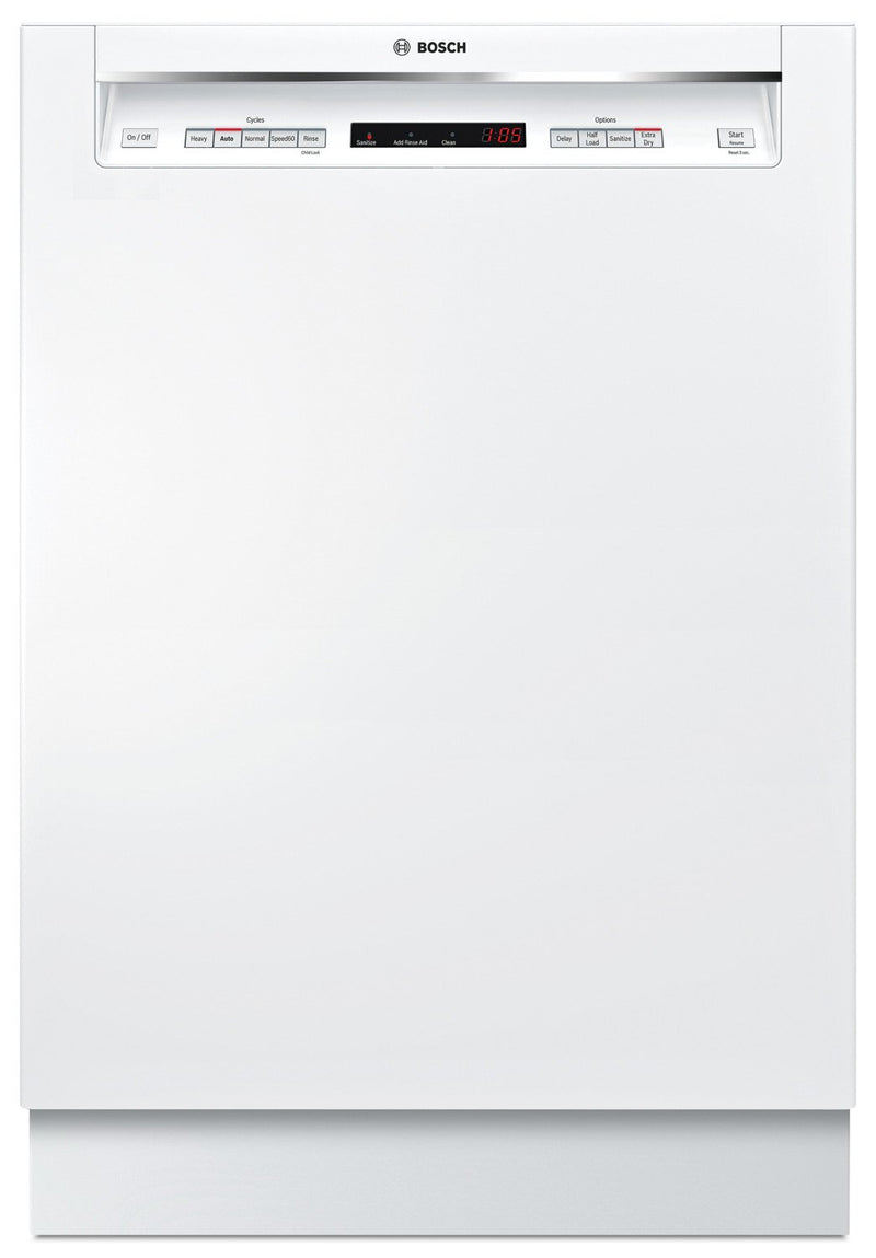 Bosch 300 Series Recessed Handle Built-In Dishwasher – SHEM63W52N|Lave-vaisselle encastré Bosch de série 300 avec poignée encastrée - SHEM63W52N|SHEM6352