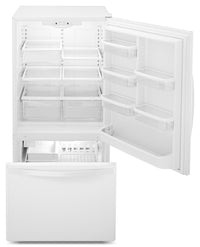 Whirlpool 22 Cu. Ft. Bottom-Mount Refrigerator - WRB322DMBW|Réfrigérateur à congélateur inférieur de 22 pi3 Whirlpool - WRB322DMBW|WRB322DBW