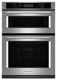 KitchenAid 27" Combination Wall Oven with Even-Heat™ True Convection - KOCE507ESS|Four mural combiné KitchenAid de 27 po à convection véritable Even-Heat(MC) - KOCE507ESS|KOCE507S