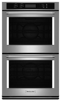 KitchenAid 27" Double Wall Oven with Even-Heat™ True Convection - KODE507ESS|Four mural double KitchenAid de 27 po à convection véritable Even-Heat(MC) - KODE507ESS|KODE507S