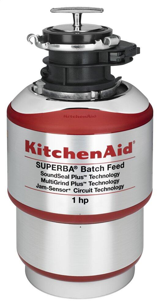 KitchenAid 1HP Batch Feed Food Waste Disposer - KBDS100T|Broyeur d'aliments grande capacité de 1HP KitchenAid - KBDS100T|KBDS100T