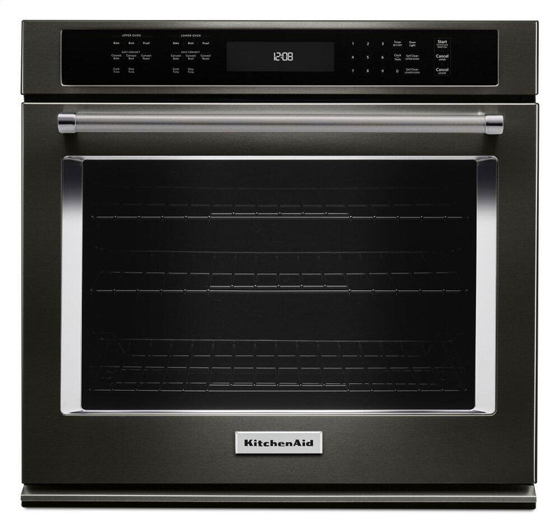 KitchenAid 5.0 Cu. Ft.  Single Wall Oven with Even-Heat™ True Convection - KOSE500EBS|Four mural simple KitchenAid de 5,0 pi3 à convection véritable Even-HeatMC - KOSE500EBS|KOSE50BS