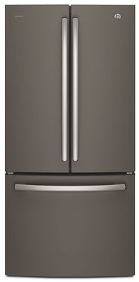 GE Profile 24.5 Cu. Ft. French-Door Refrigerator with Space-saving Icemaker – PNE25NMLKES|Réfrigérateur GE Profile de 24,5 pi³ à portes françaises avec machine à glaçons– PNE25NMLKES|PNE25KES