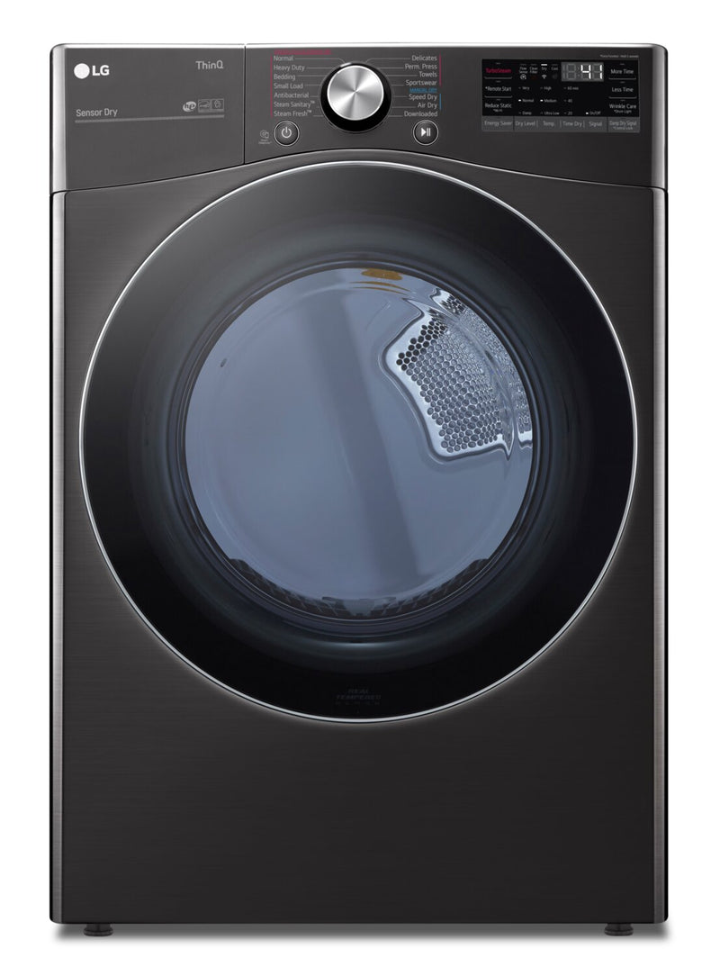 LG 7.4 Cu. Ft. Electric Dryer with AI Sensor Dry - DLEX4200B | Sécheuse électrique LG de 7,4 pi³ avec séchage par capteur IA - DLEX4200B | DLEX4200
