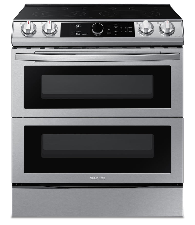 Samsung 6.3 Cu. Ft. Slide-In Electric Range with Flex Duo and Air Fry - NE63T8751SS/AC | Cuisinière électrique encastrée Samsung de 6,3 pi3 avec Flex DuoMC et Air Fry - NE63T8751SS/AC | NE63T85S