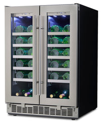 Silhouette Napa 4.7 Cu. Ft. 42-Bottle French-Door Wine Cooler - DWC047D1BSSPR | Refroidisseur à vin Silhouette Napa à portes françaises 4,7 pi3 pour 42 bouteilles - DWC047D1BSSPR | DWC047DS