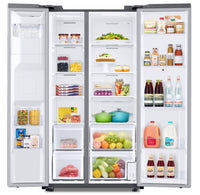 Samsung 21.5 Cu. Ft. Family Hub™ Side-by-Side Refrigerator - RS22T5561SR/A | Réfrigérateur Samsung Family HubMC de 21,5 pi³ à compartiments juxtaposés - RS22T5561SR/ AC  | RS22T55S