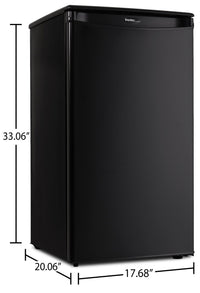 Danby Designer 3.3 Cu. Ft. Compact Refrigerator - DAR033A1BDD  | Réfrigérateur compact Danby Designer de 3,3 pi3 - DAR033A1BDD  | DAR033BD