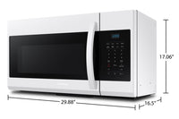 Samsung 1.7 Cu. Ft. Over-the-Range Microwave - ME17R7021EW/AC | Four à micro-ondes à hotte intégrée Samsung de 1,7 pi³ - ME17R7021EW/AC | ME17R70W