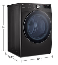 LG 7.4 Cu. Ft. Electric Dryer with AI Sensor Dry - DLEX4200B | Sécheuse électrique LG de 7,4 pi³ avec séchage par capteur IA - DLEX4200B | DLEX4200