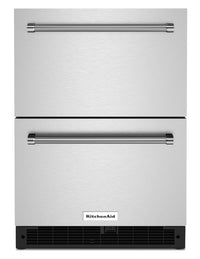 KitchenAid 4.4 Cu. Ft. Under-Counter Refrigerator - KUDR204KSB | Réfrigérateur sous le comptoir KitchenAid de 4,4 pi3 - KUDR204KSB | KUDR20KS
