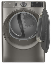 GE 7.8 Cu. Ft. Electric Dryer with Built-In Wi-Fi - GFD65ESMNSN  | Sécheuse électrique GE de 7,8 pi³ avec Wi-Fi intégré - GFD65ESMNSN  | GFD65ESN