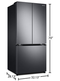 Samsung 17.5 Cu. Ft. French-Door Refrigerator - RF18A5101SG/AA | Réfrigérateur Samsung de 17,5 pi³ à portes françaises - RF18A5101SG/AA | RF18A51G