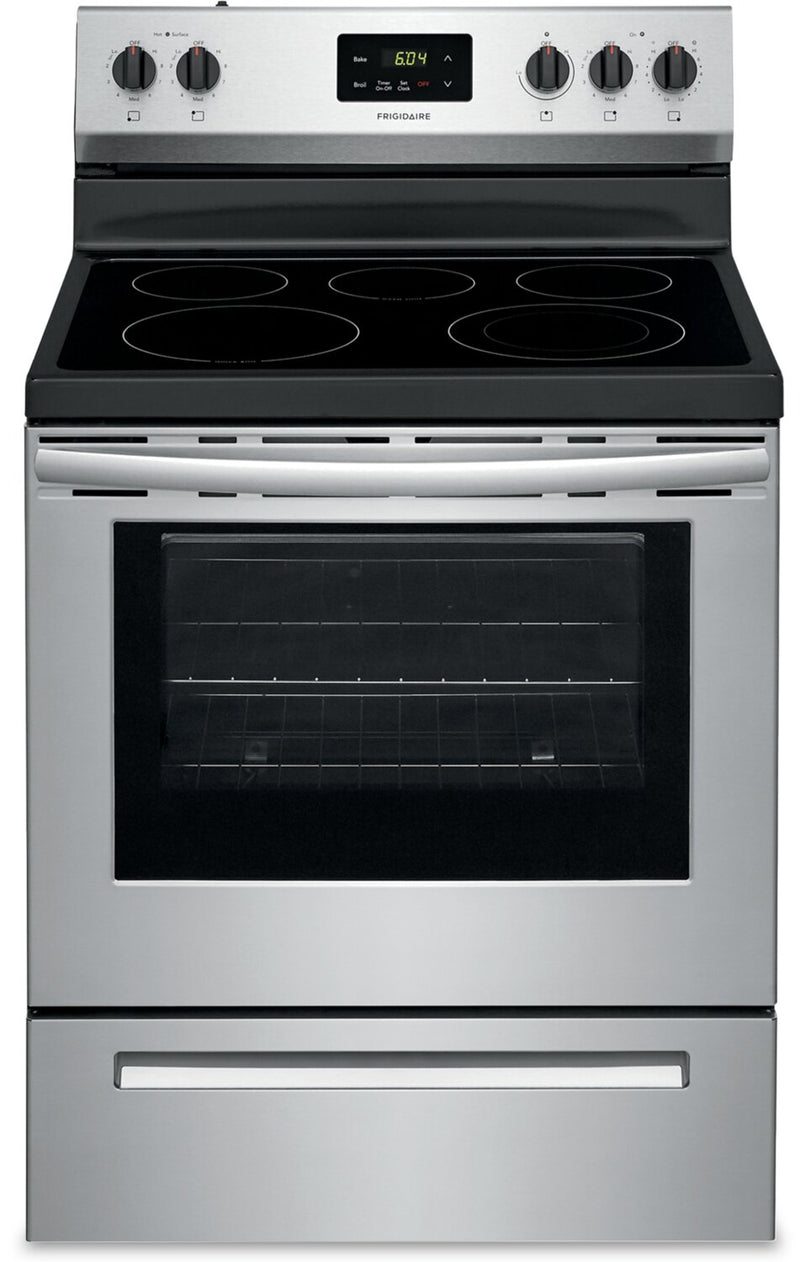 Frigidaire 5.8 Cu. Ft. Electric Range - FCRE305CAS | Cuisinière électrique Frigidaire de 5,8 pi3 – FCRE305CAS | FCRE305S
