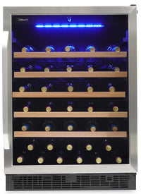 Silhouette Stilton 5.7 Cu. Ft. 50-Bottle Under-Counter Wine Cellar - SWC057D1BSS | Refroidisseur à vin sous le comptoir Stilton Silhouette 5,7 pi3 pour 50 bouteilles - SWC057D1BSS | SWC057DS