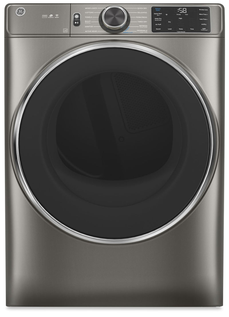 GE 7.8 Cu. Ft. Electric Dryer with Built-In Wi-Fi - GFD65ESMNSN  | Sécheuse électrique GE de 7,8 pi³ avec Wi-Fi intégré - GFD65ESMNSN  | GFD65ESN
