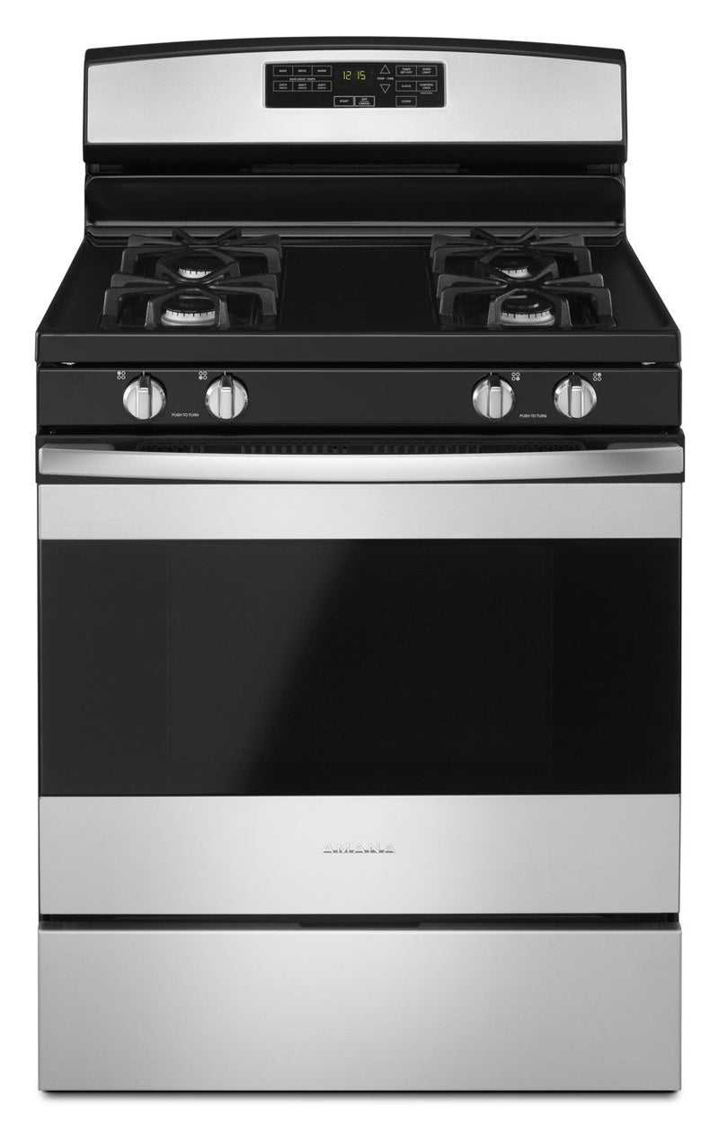 Amana 5.0 Cu. Ft. Freestanding Gas Range with Self-Clean – AGR6603SFS|Cuisinière à gaz amovible Amana de 5,0 pi3 avec autonettoyage – AGR6603SFS|AGR6603S