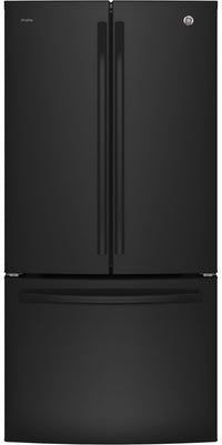 GE Profile 24.5 Cu. Ft. French-Door Refrigerator with Space-saving Icemaker – PNE25NGLKWW|Réfrigérateur GE Profile de 24,5 pi³ à portes françaises avec machine à glaçons – PNE25NGLKWW|PNE25KBB