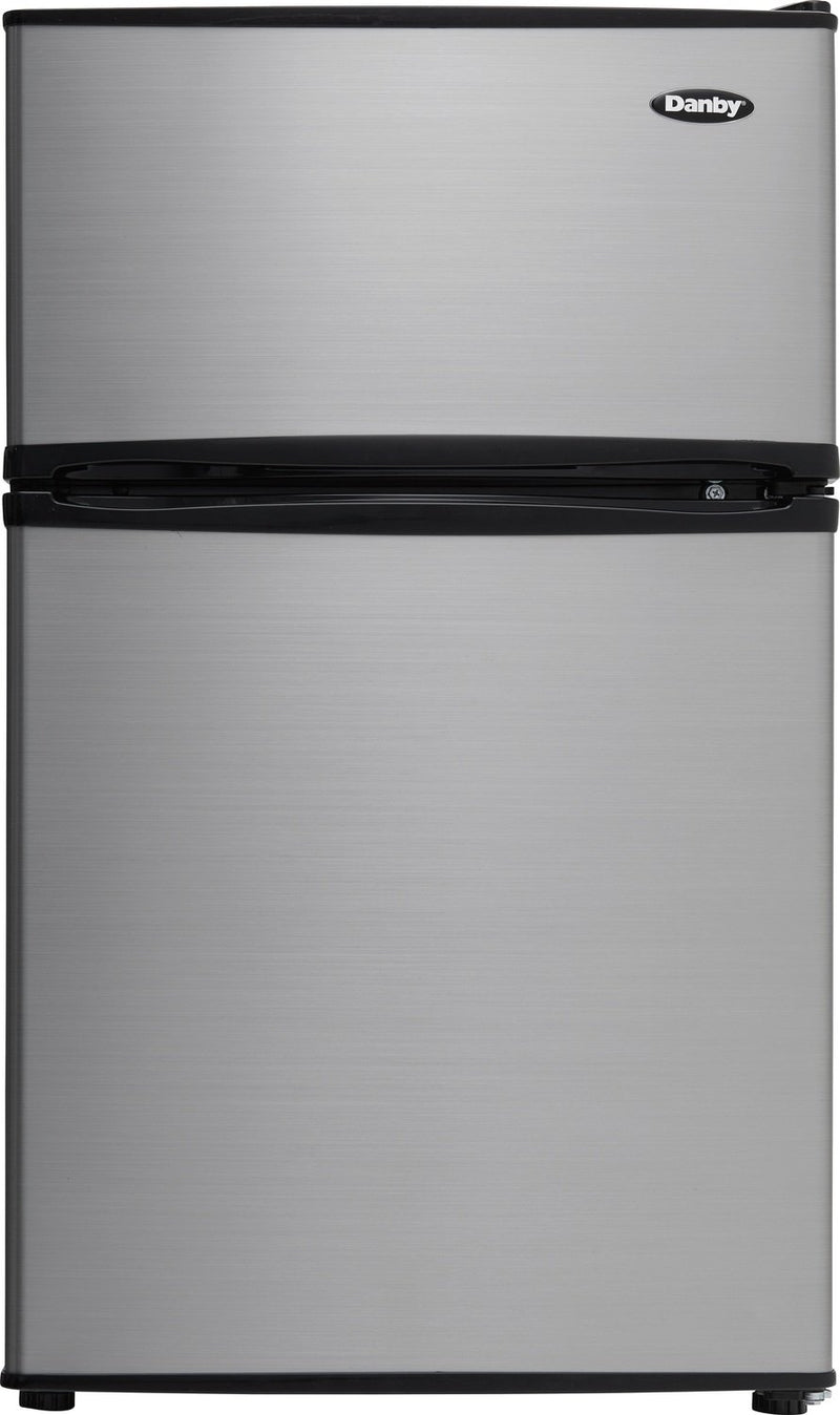 Danby 3.2 Cu. Ft. Compact Refrigerator with Freezer – DCR031B1BSLDD|Réfrigérateur compact Danby de 3,2 pi3 avec congélateur - DCR031B1BSLDD|DCR031B1S